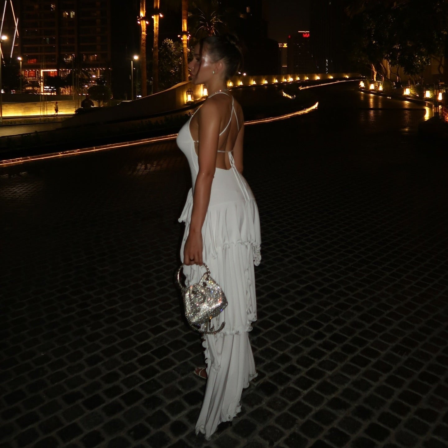 Hot Girl Ruffled Midi Dress
