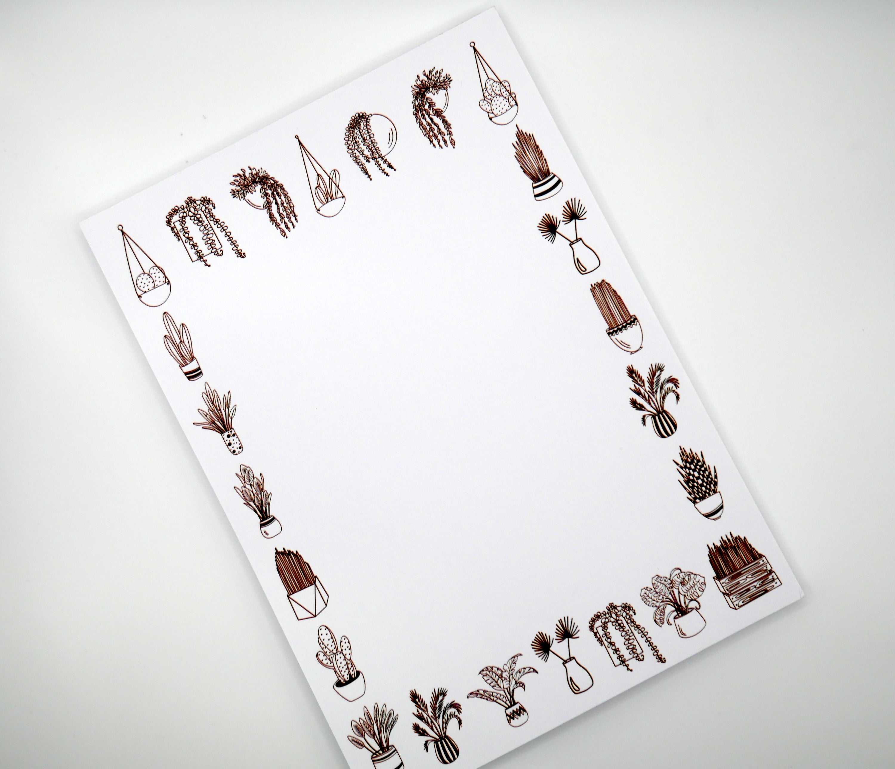 Houseplant Plant Lover 5x7" Notepad