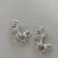 Ice Bloom Transparent Bead Earrings
