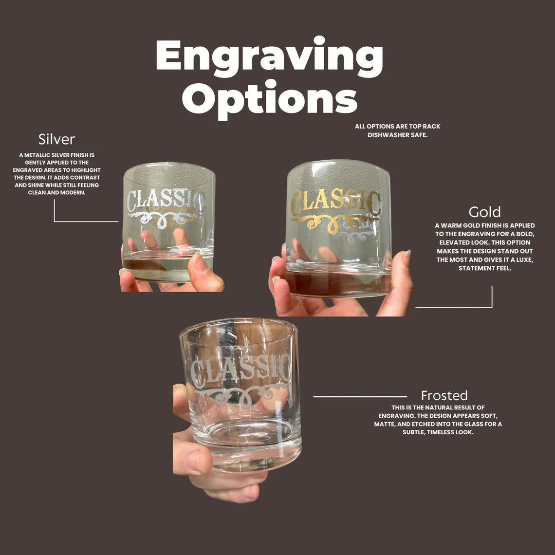 Custom Text 16oz Stemless Wine Glasses
