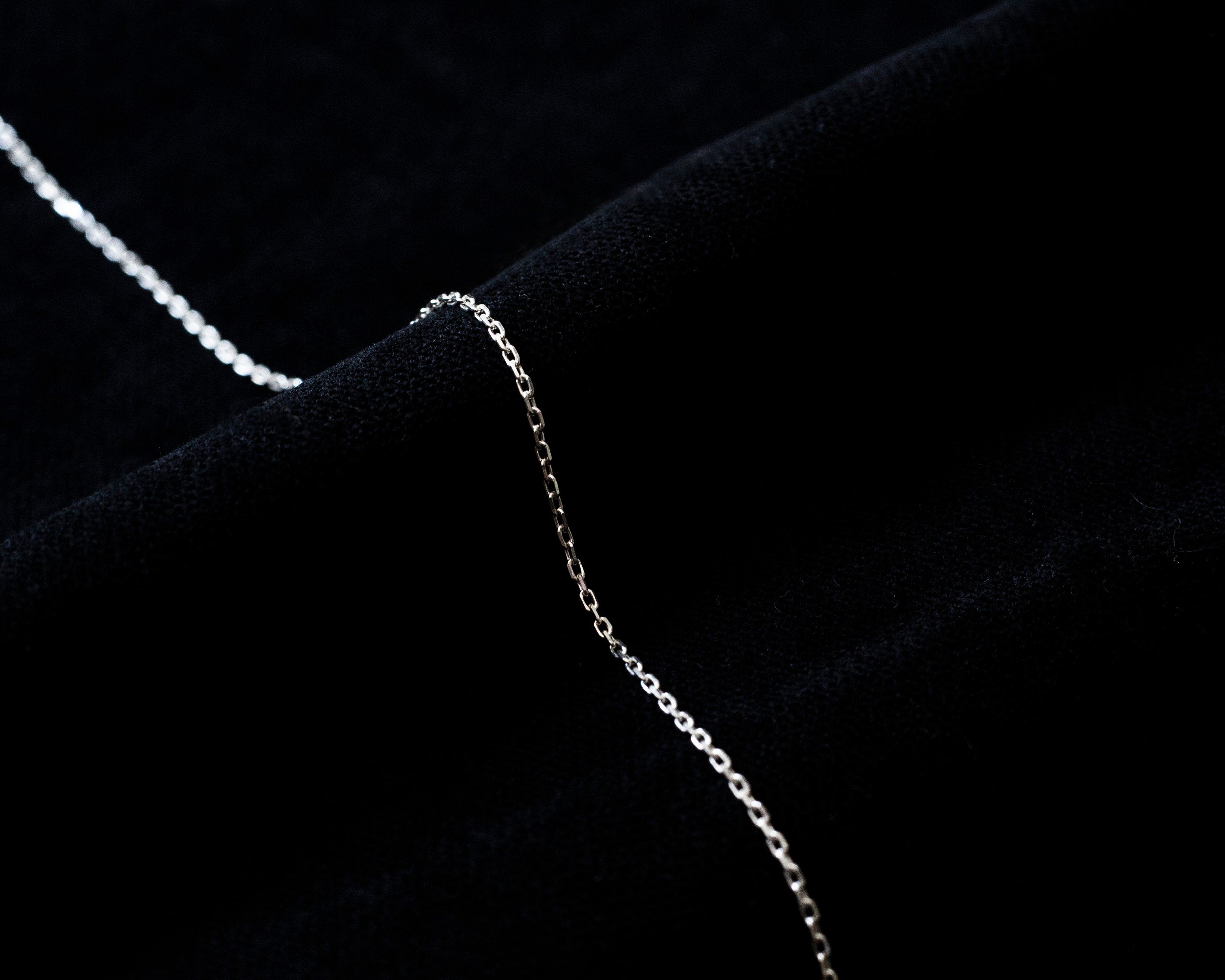 Shimmering Sterling Silver & Rose Gold Chain - Dainty, Versatile, Customizable Lengths for Everyday Elegance
