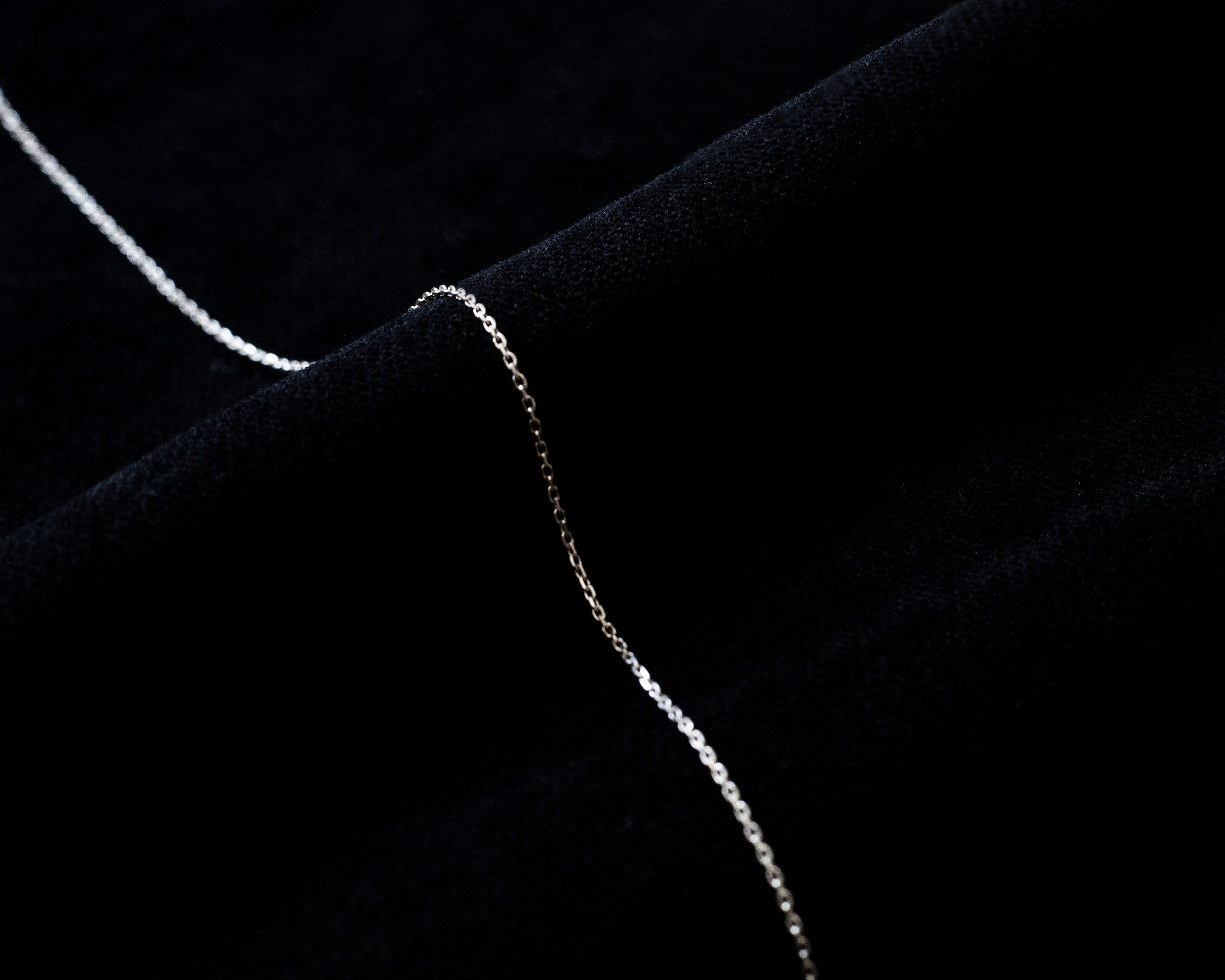 Shimmering Sterling Silver & Rose Gold Chain - Dainty, Versatile, Customizable Lengths for Everyday Elegance