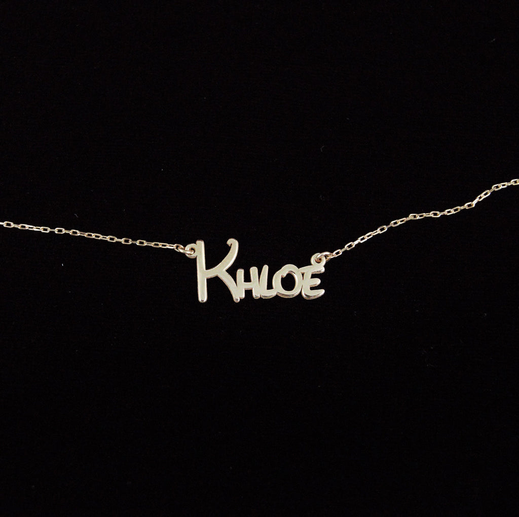 Comics Name Necklace with Amethyst Birthstone | Personalized Minimalist Jewelry for Daughters | Unique Birthday Gift Idea
