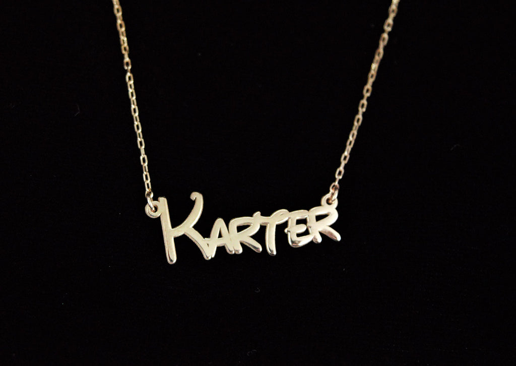 Comics Name Necklace with Amethyst Birthstone | Personalized Minimalist Jewelry for Daughters | Unique Birthday Gift Idea