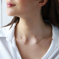 Personalized Two Name Necklace - Gold, Silver, or Rose Gold with Diamonds & Birthstones | Meaningful Jewelry