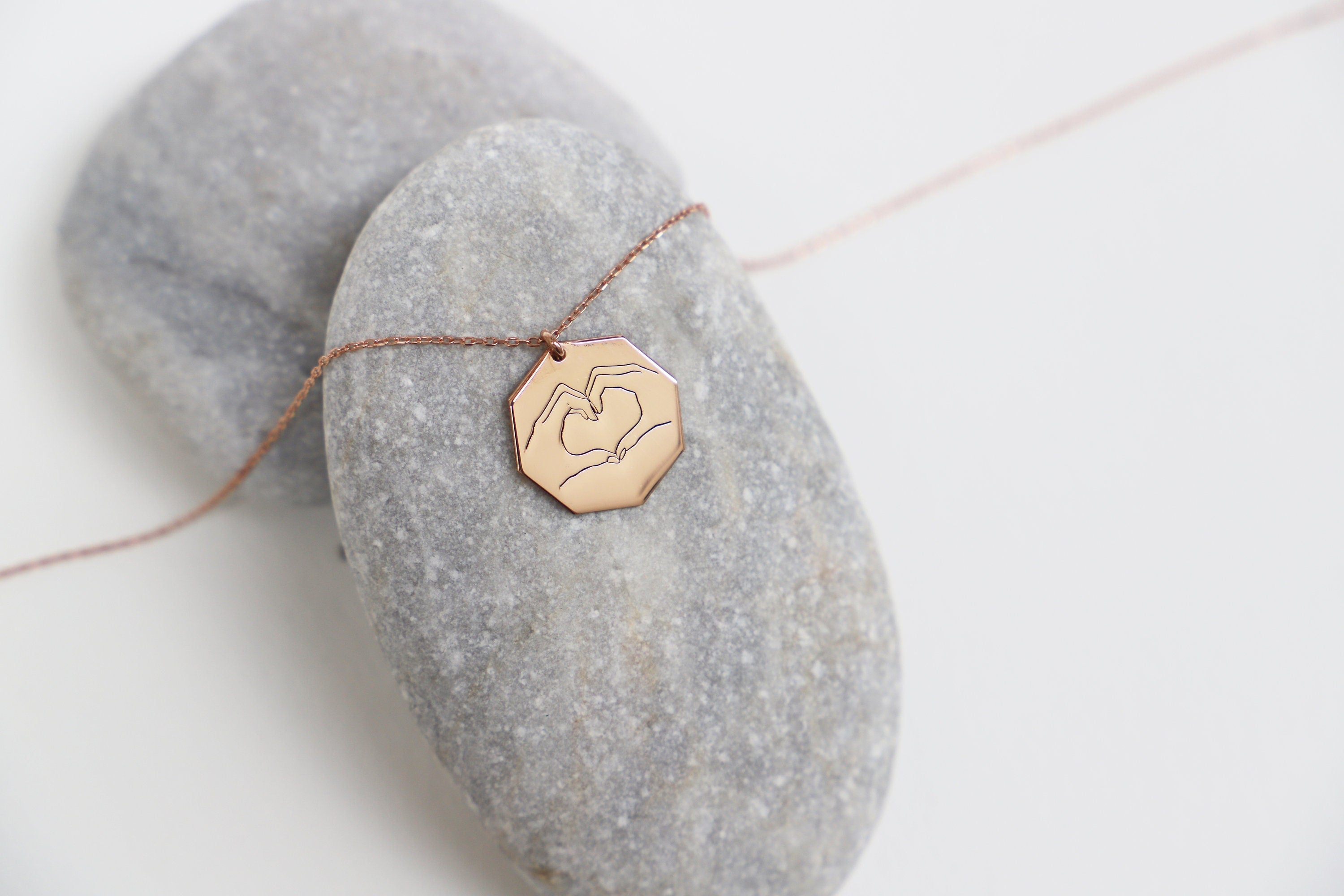 Unique Hand Gesture Pendant Necklace | Sign Language Jewelry for Friends | Inspirational Gift