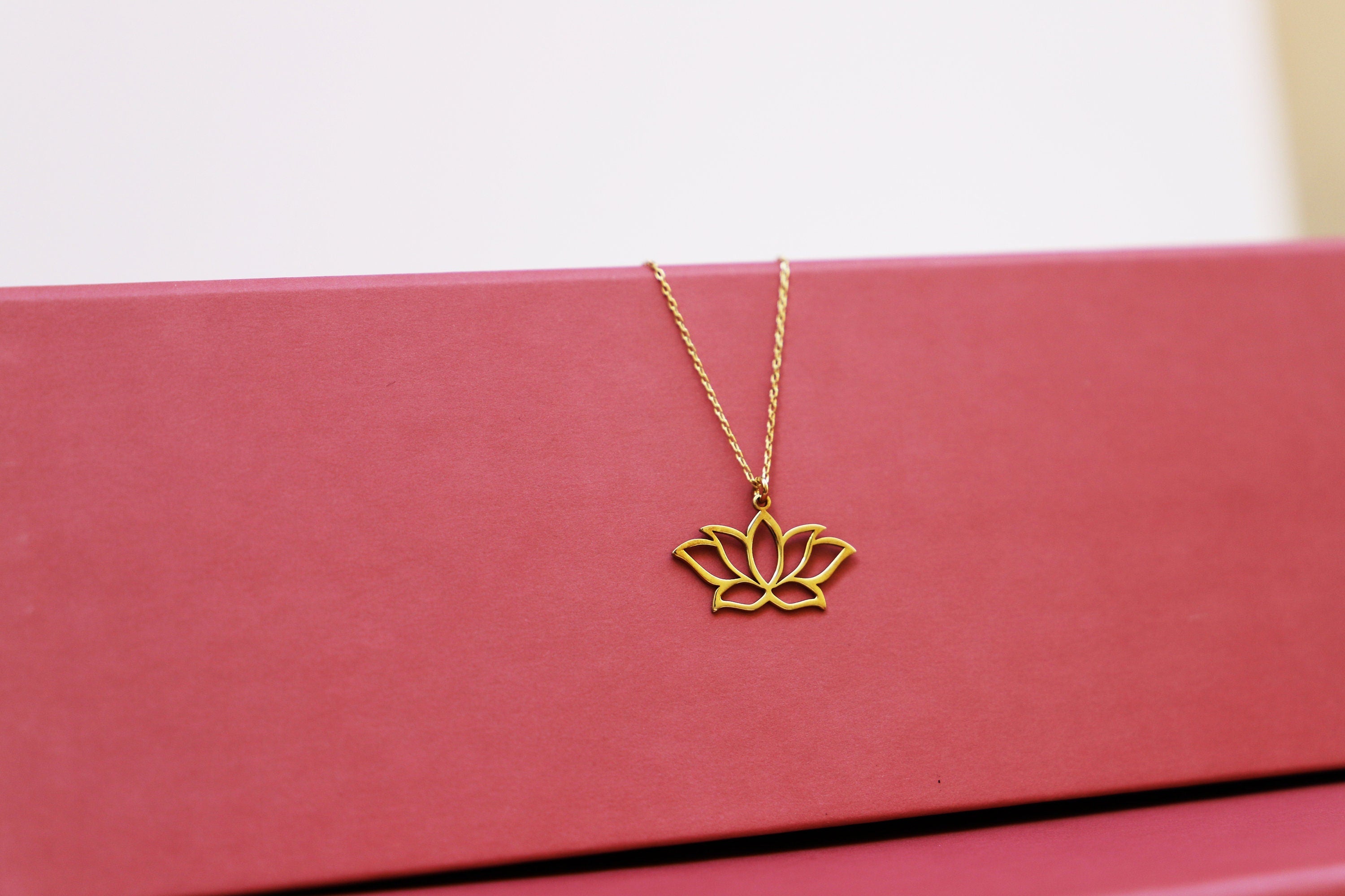 Lotus Blossom Necklace - Dainty Handmade Sterling Silver, Gold & Rose Gold Pendant for Friendship & Birthdays