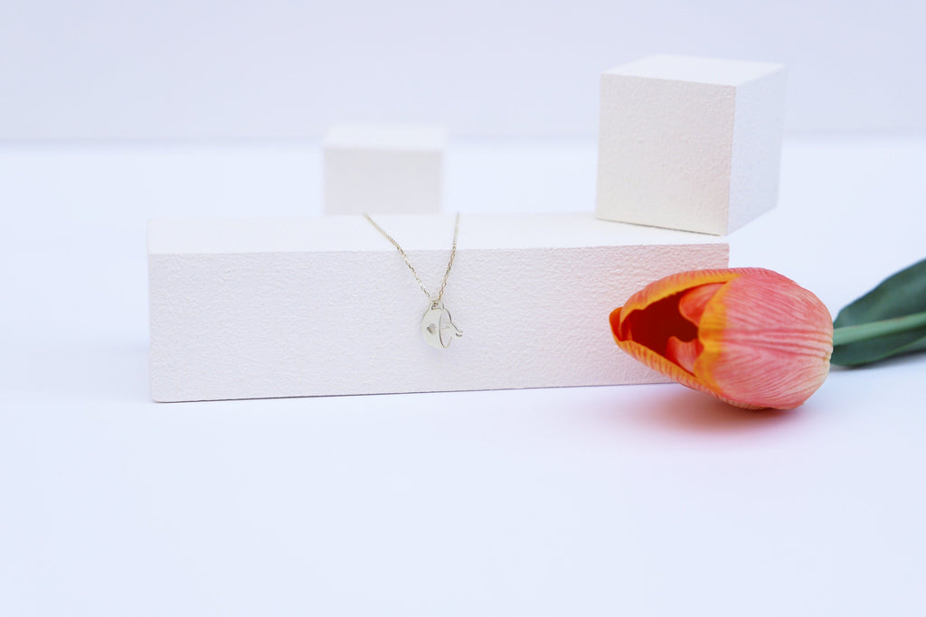 Tiny Tea Coffee Cup Necklace - Adorable Mug Charm with Heart - Perfect Gift for Women & Coffee Lovers