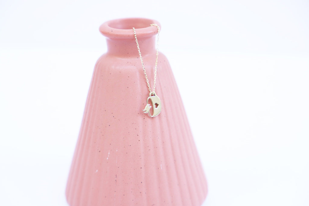 Tiny Tea Coffee Cup Necklace - Adorable Mug Charm with Heart - Perfect Gift for Women & Coffee Lovers