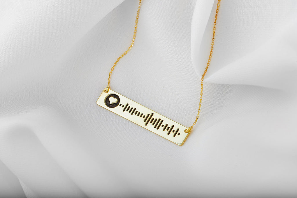 Harmony Jewels Music Bar Necklace - Celebrate Your Passion with a Unique Soundwave Design