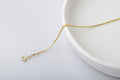 Shimmering 1mm Box Chain Necklace - Dazzling Elegance for Every Occasion