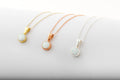 Ethereal Glow White Opal Necklace - Dazzling Gemstone Elegance