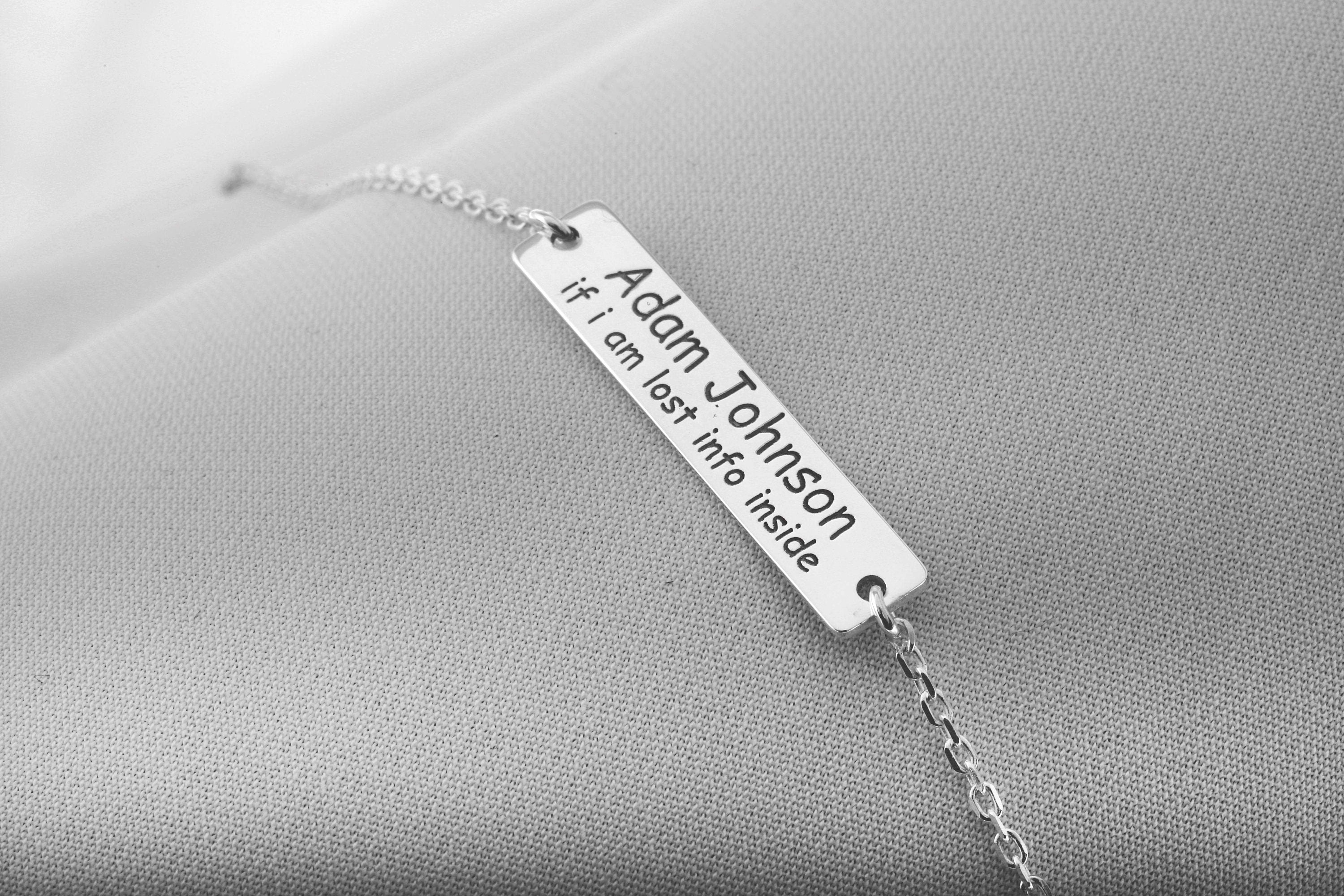 SilverGoldandRose Personalized Medical ID Bracelet | Diabetes, Autism &amp; Allergy Alert Jewelry for Safety &amp; Peace of Mind