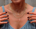 Figaro Chain Necklace - Stunning 14K Gold &amp; Sterling Silver Jewelry for Everyday Elegance