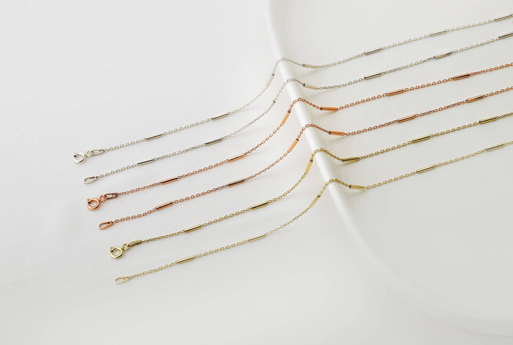Intermittent Pipe Chain by SilverGoldandRose - Innovative Design for Ultimate Durability and Flexibility