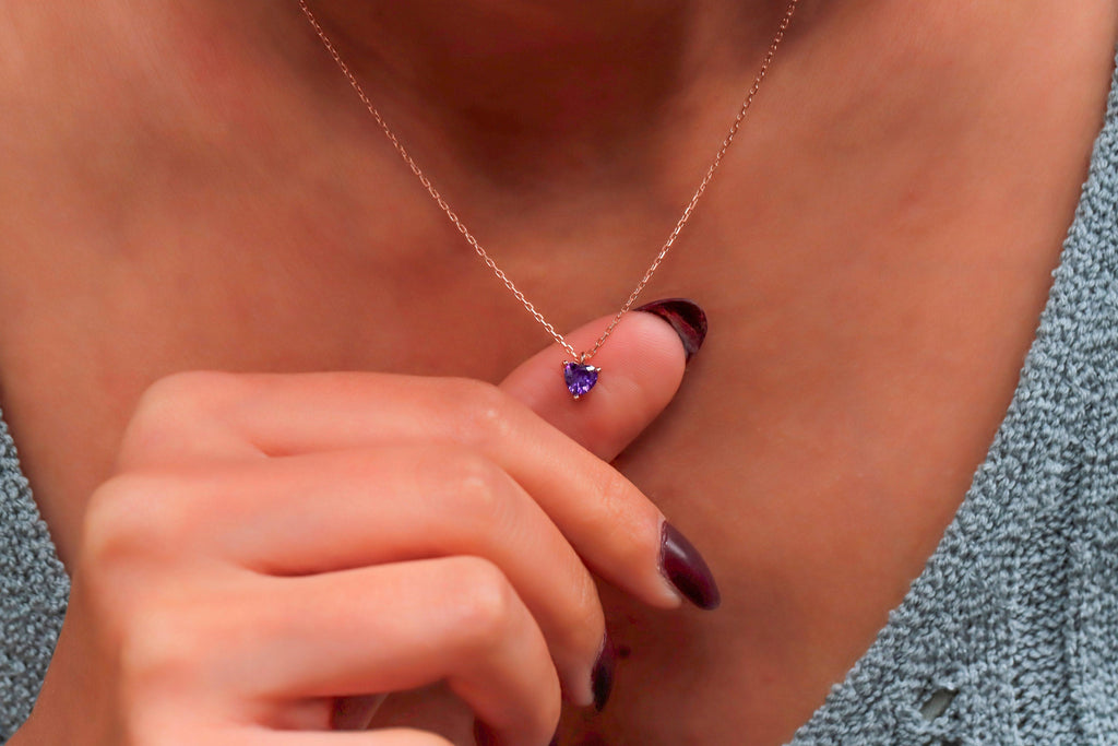 SilverGoldandRose Crystal Necklace: Delicate Pink Quartz