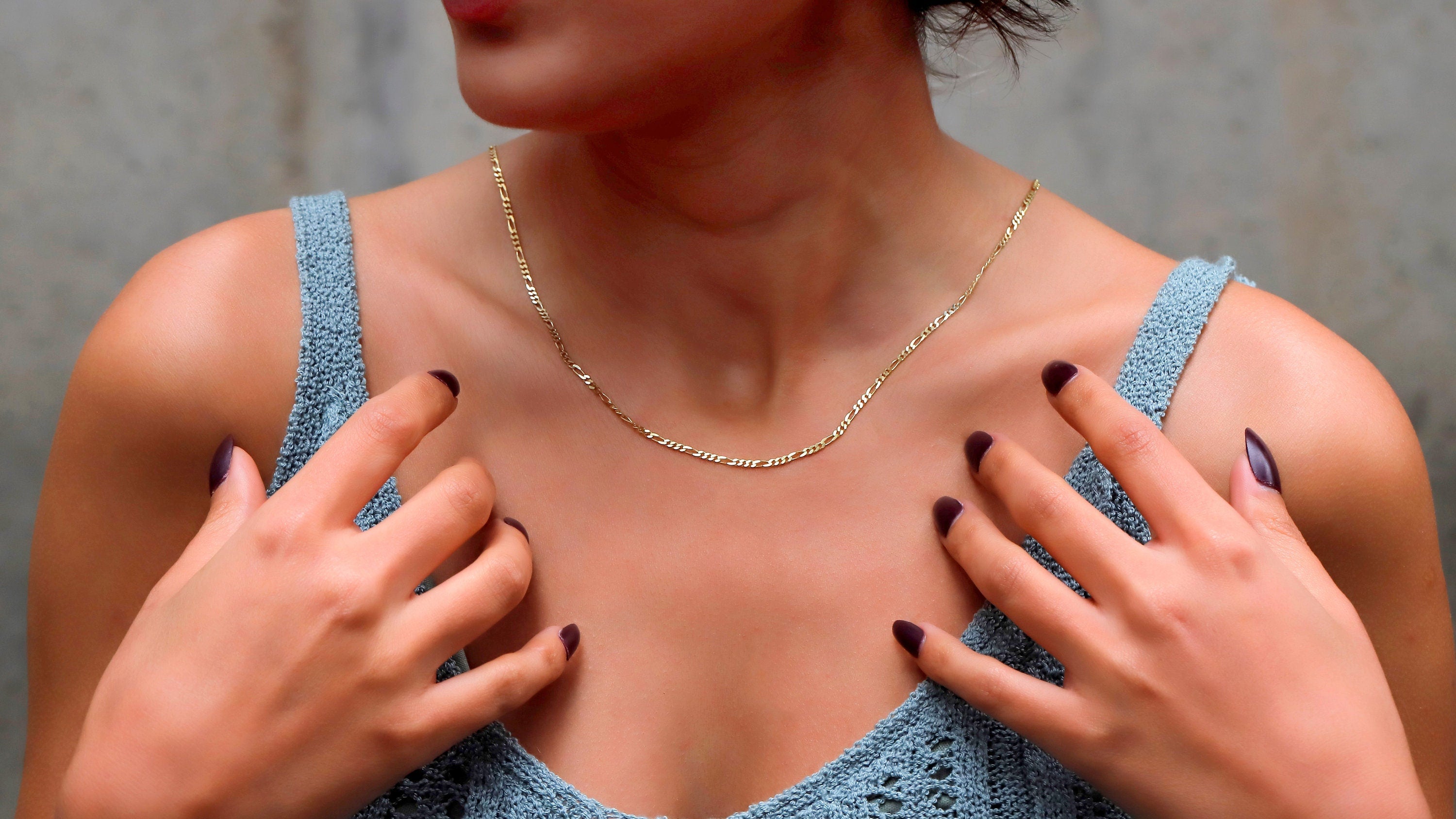 Figaro Chain Necklace - Stunning 14K Gold &amp; Sterling Silver Jewelry for Everyday Elegance