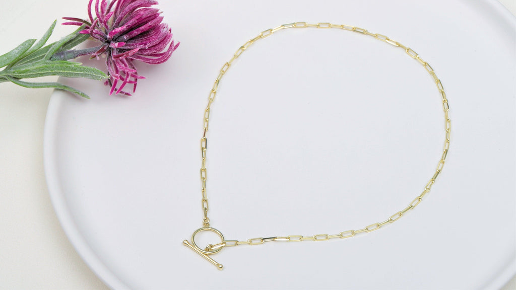 Sailor's Delight Link Chain Necklace with Nautical Clasp
