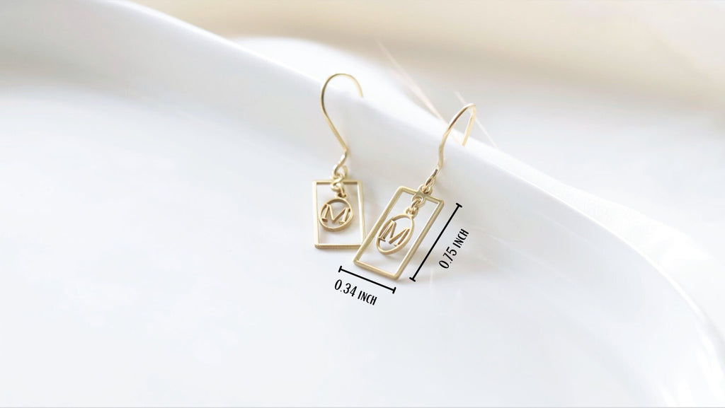SilverGoldandRose Personalized Dangle Earrings