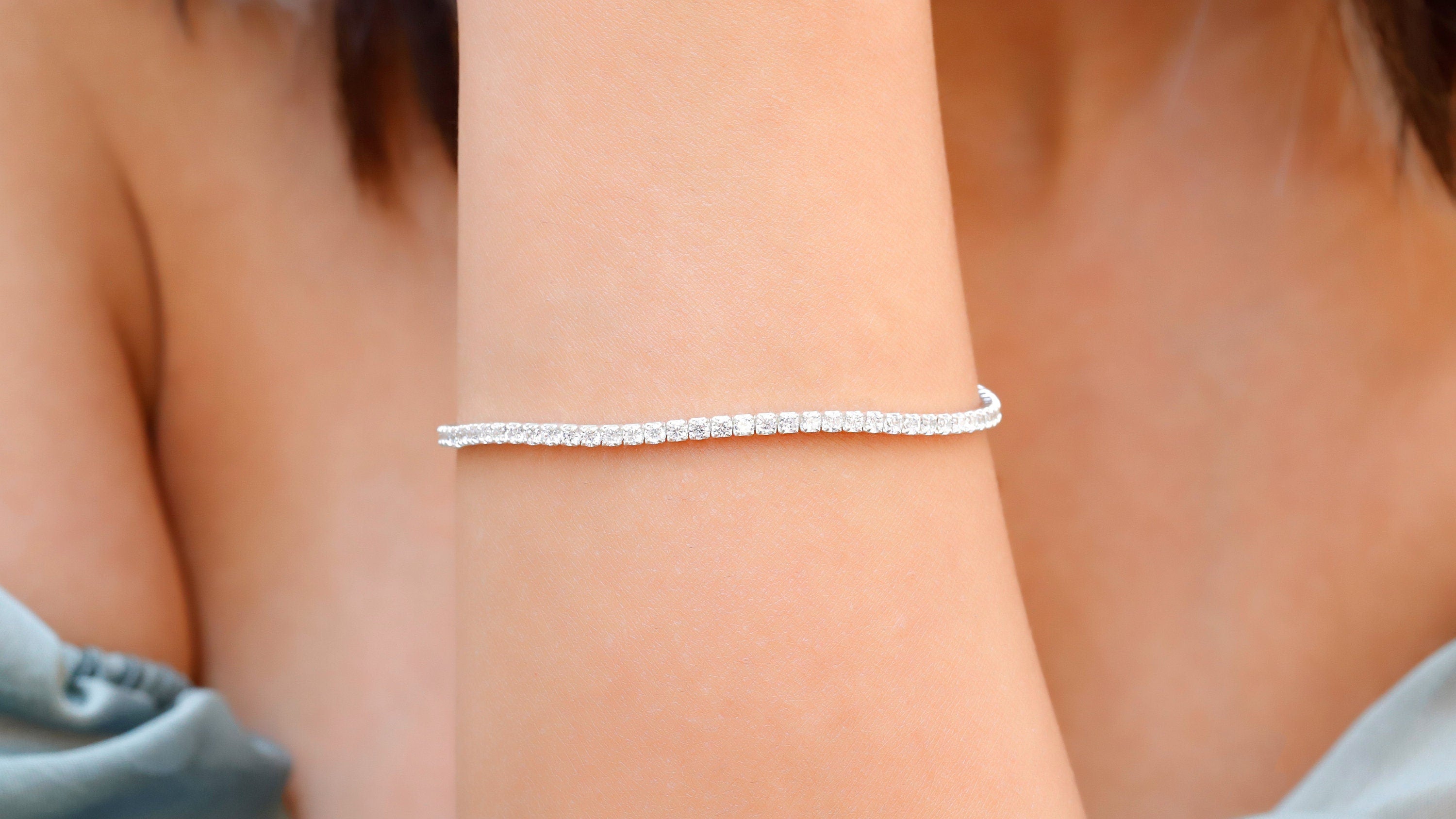SilverElegance 925 Sterling Silver Tennis Bracelet - Dazzling Shine & Timeless Elegance
