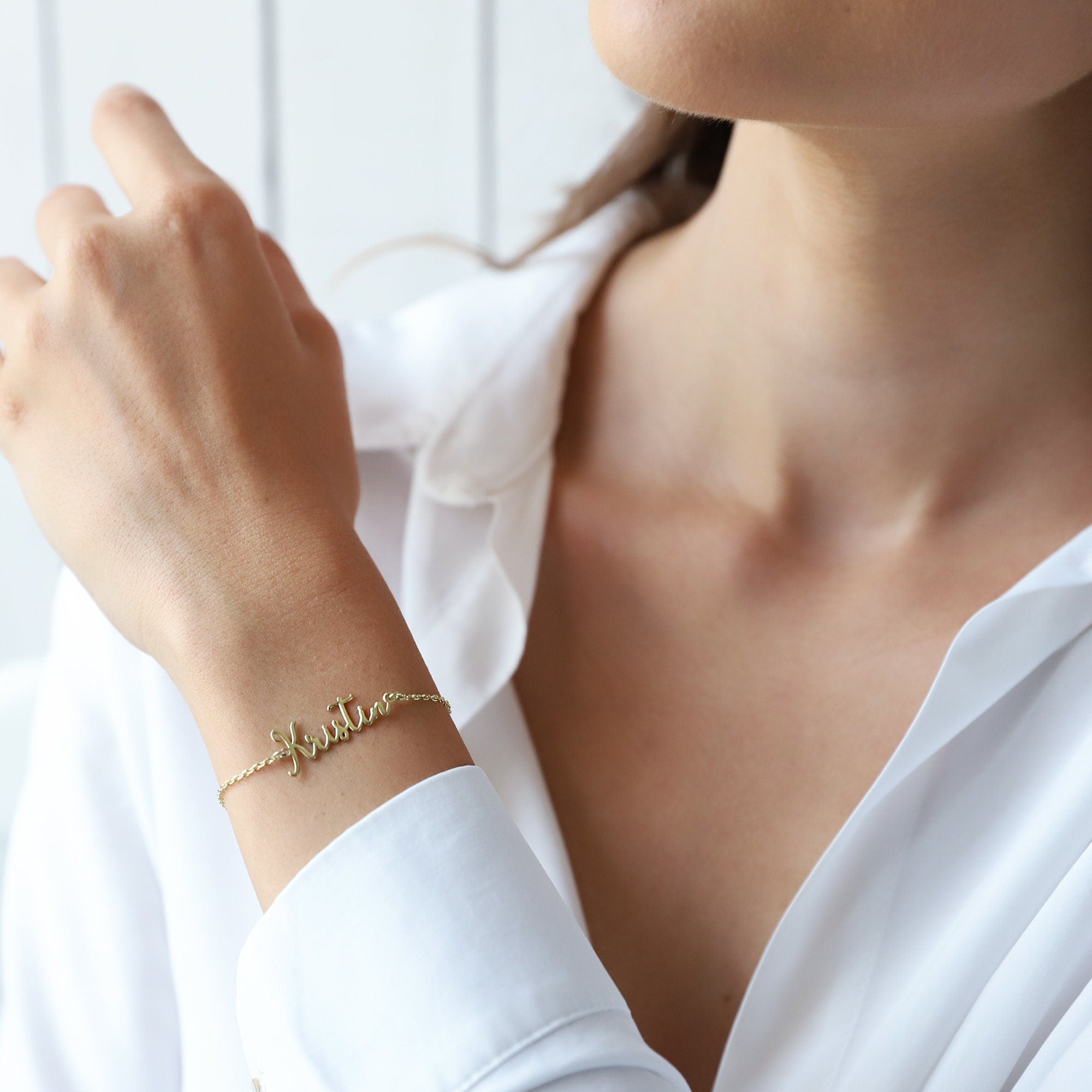 SilverGoldandRose Personalized Birthstone Name Bracelet &amp; Anklet - Custom Jewelry for Unique You