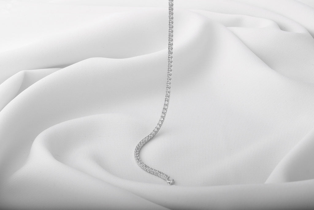 SilverElegance 925 Sterling Silver Tennis Bracelet - Dazzling Shine & Timeless Elegance