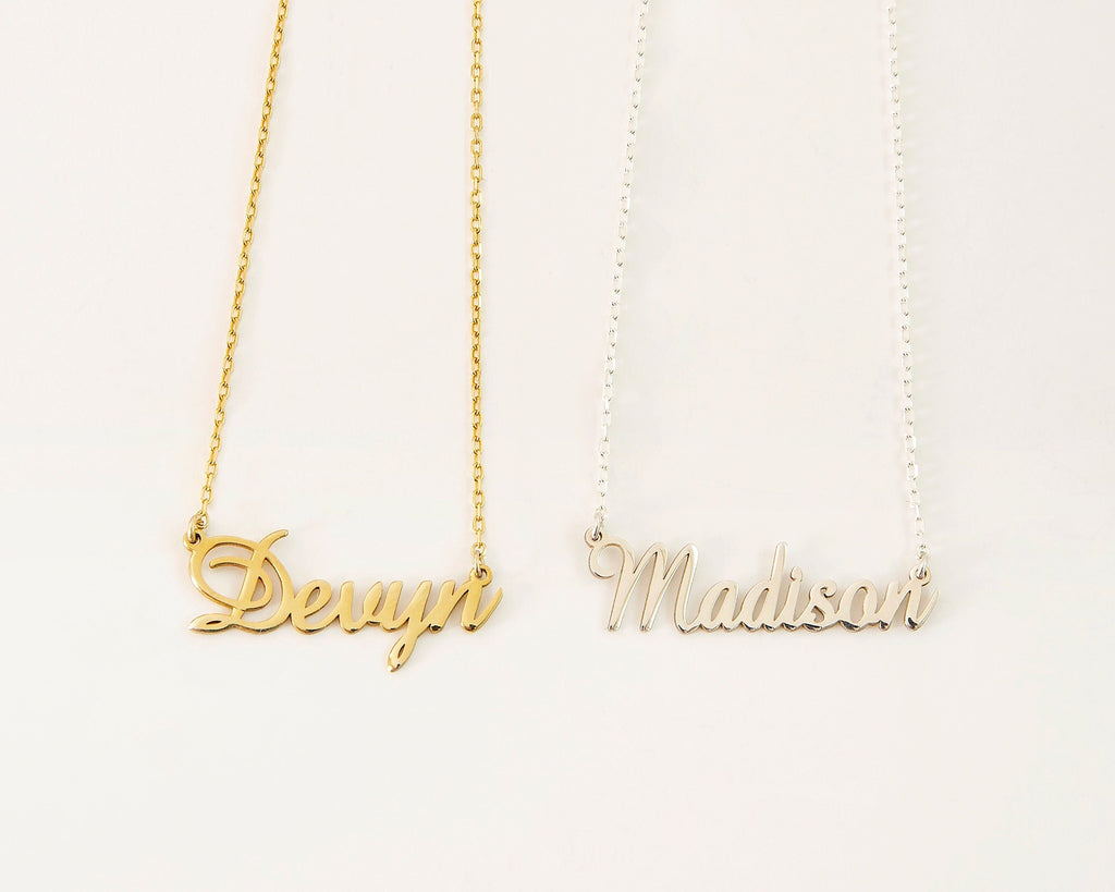 Custom Name Jewelry - Handmade Couples Name Necklace