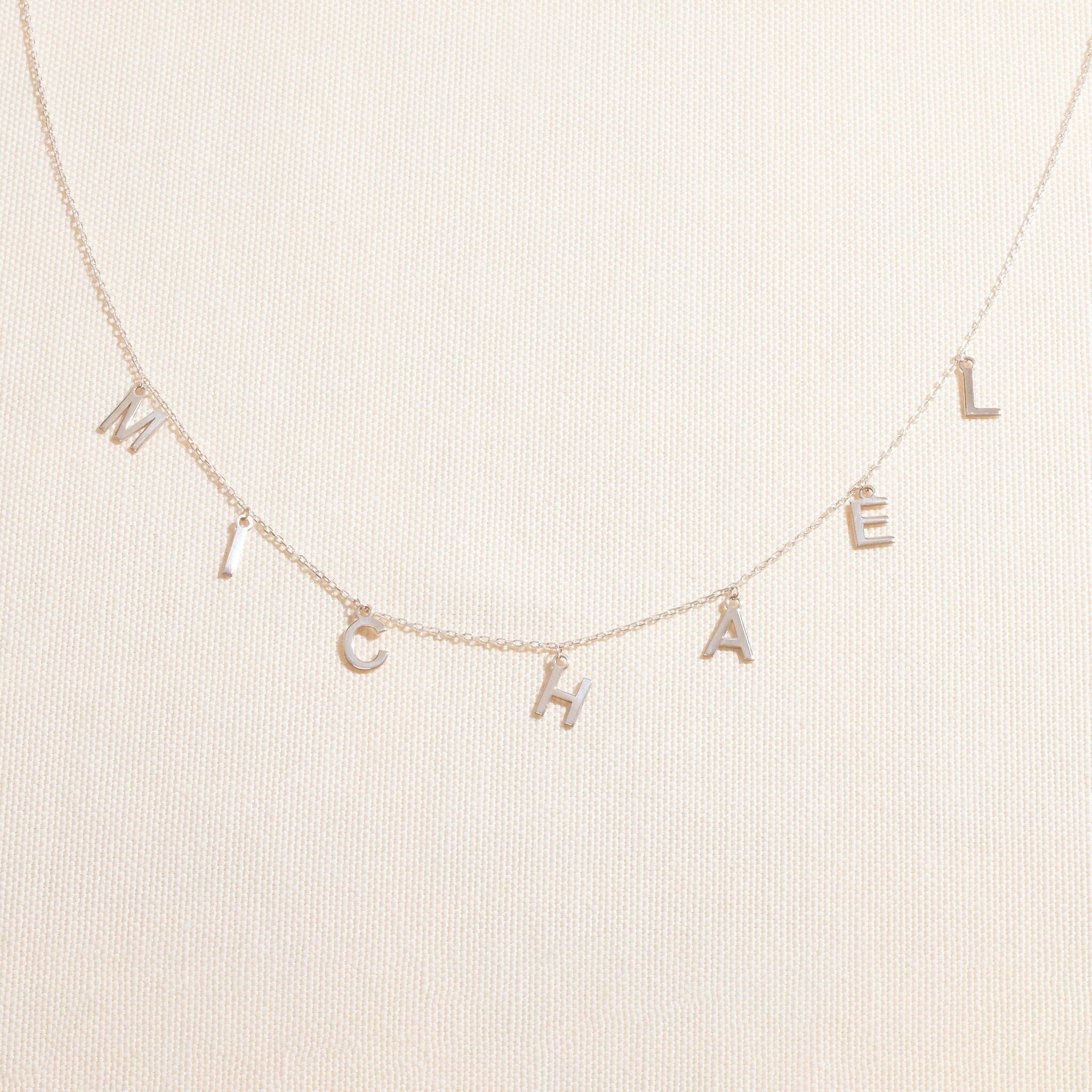 Personalized Dangle Letters Necklace