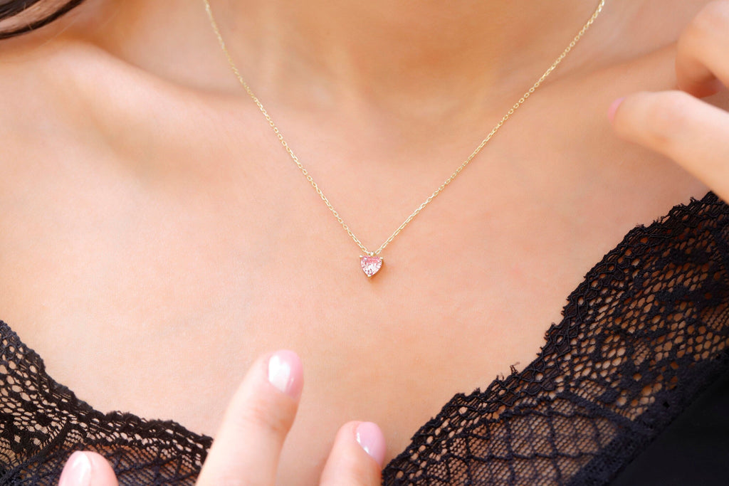 Rose Quartz Libra Necklace - Sterling Silver with Moonstone & Crystal Quartz Pendant, January Birthstone Charm