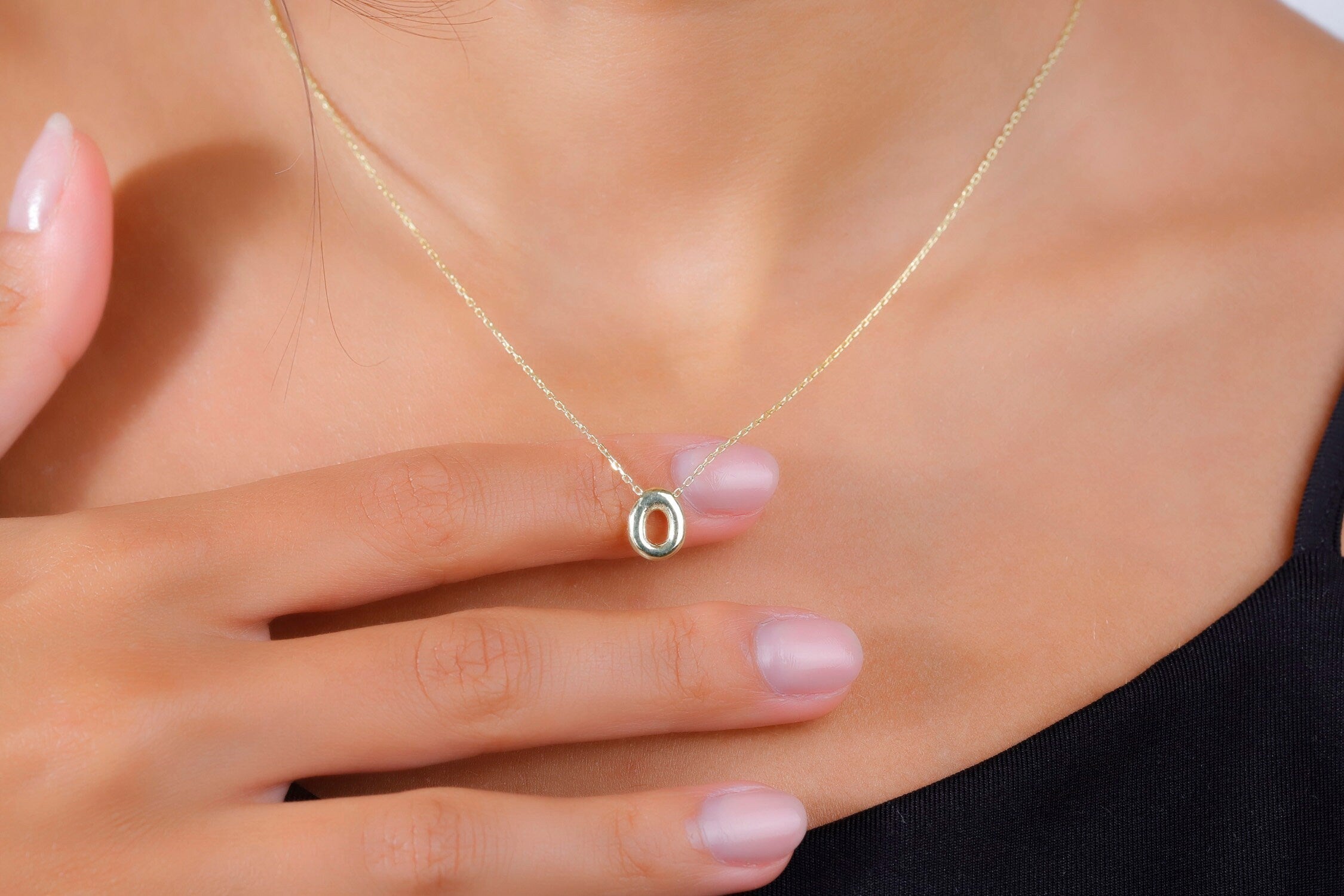 Custom Puff Letter Necklace - Unique 3D Balloon Pendant in 925 Sterling Silver