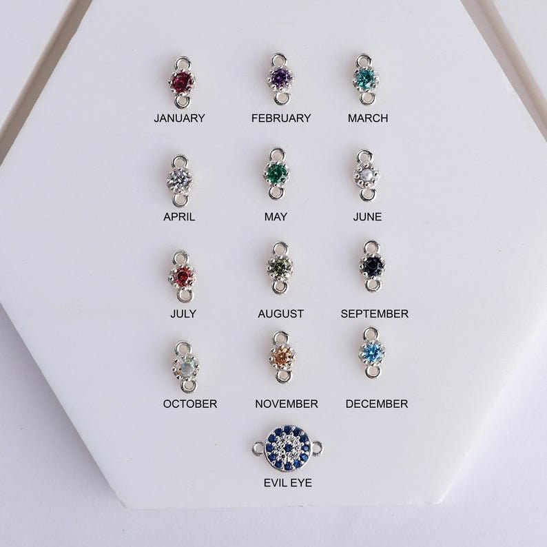 Personalized Butterfly Necklace - Custom Initial Jewelry with Birthstone in Silver, Gold & Rose Gold