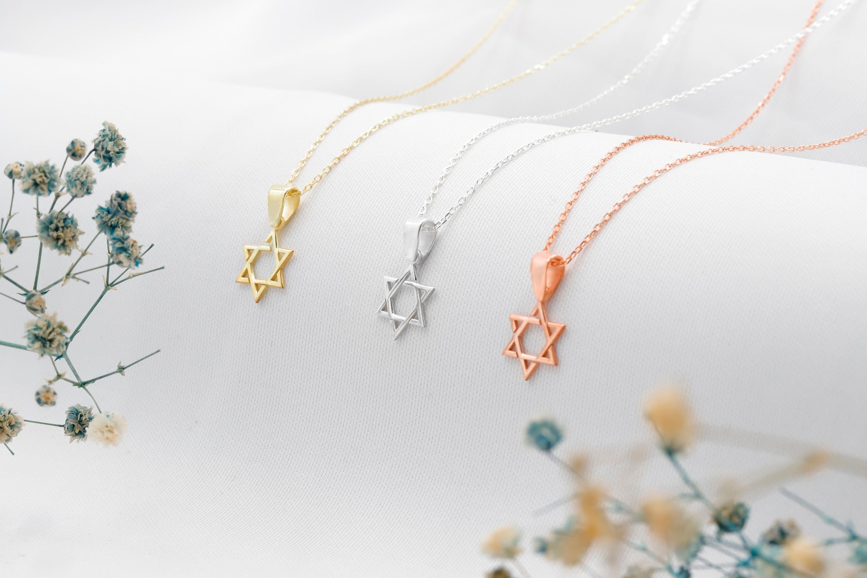 Elegant Sterling Silver Magen David Charm