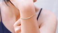 Tennis-Inspired Half Link Chain Bracelet - Stylish & Unique Design for Every Occasion