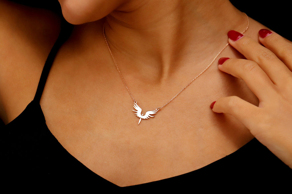 Archangel Michael’s Phoenix Necklace in 925 Sterling Silver