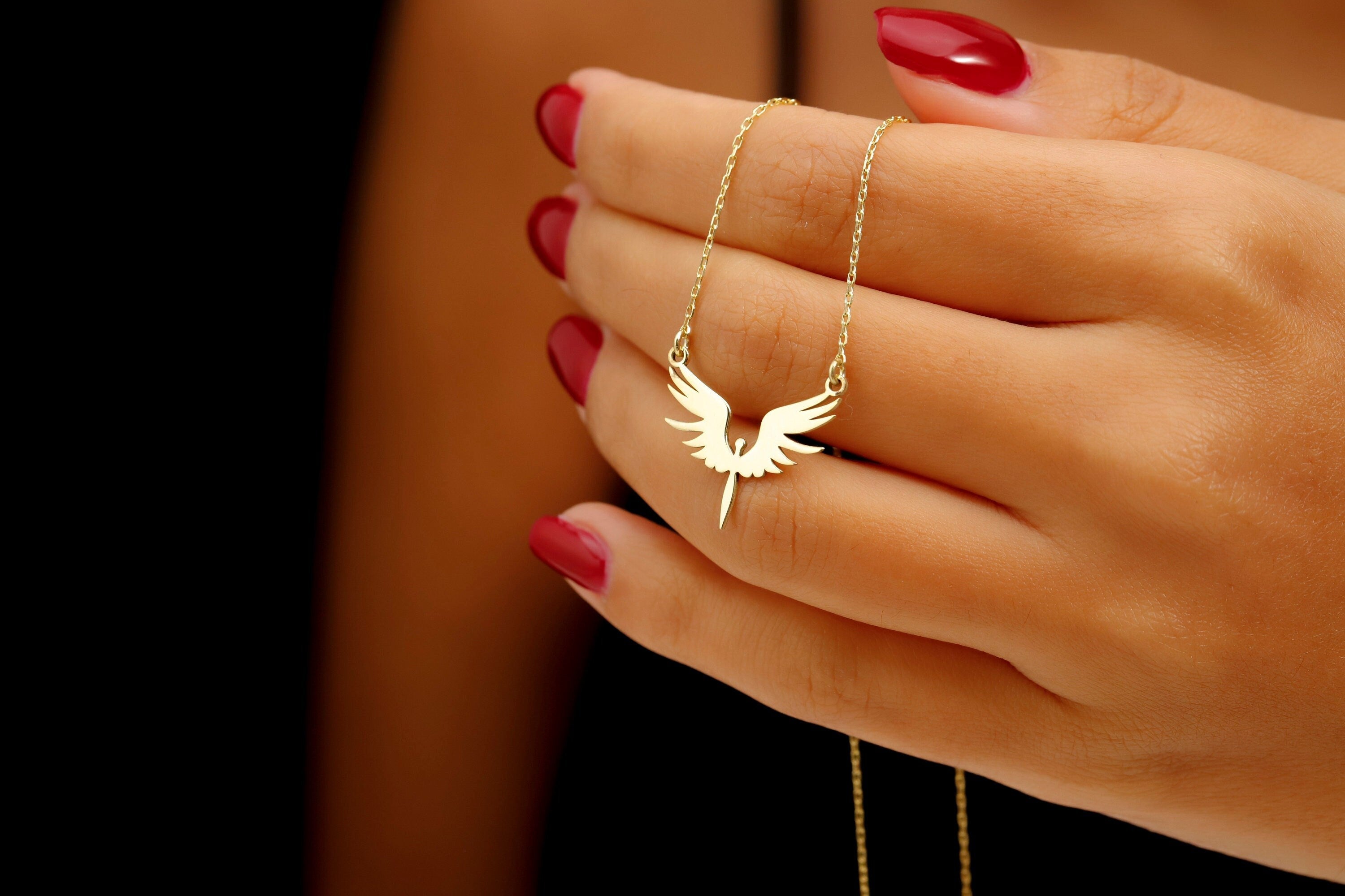 Archangel Michael’s Phoenix Necklace in 925 Sterling Silver