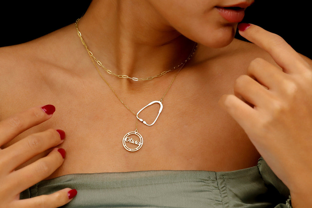 Stethoscope Necklace - Nurse Doctor Jewelry