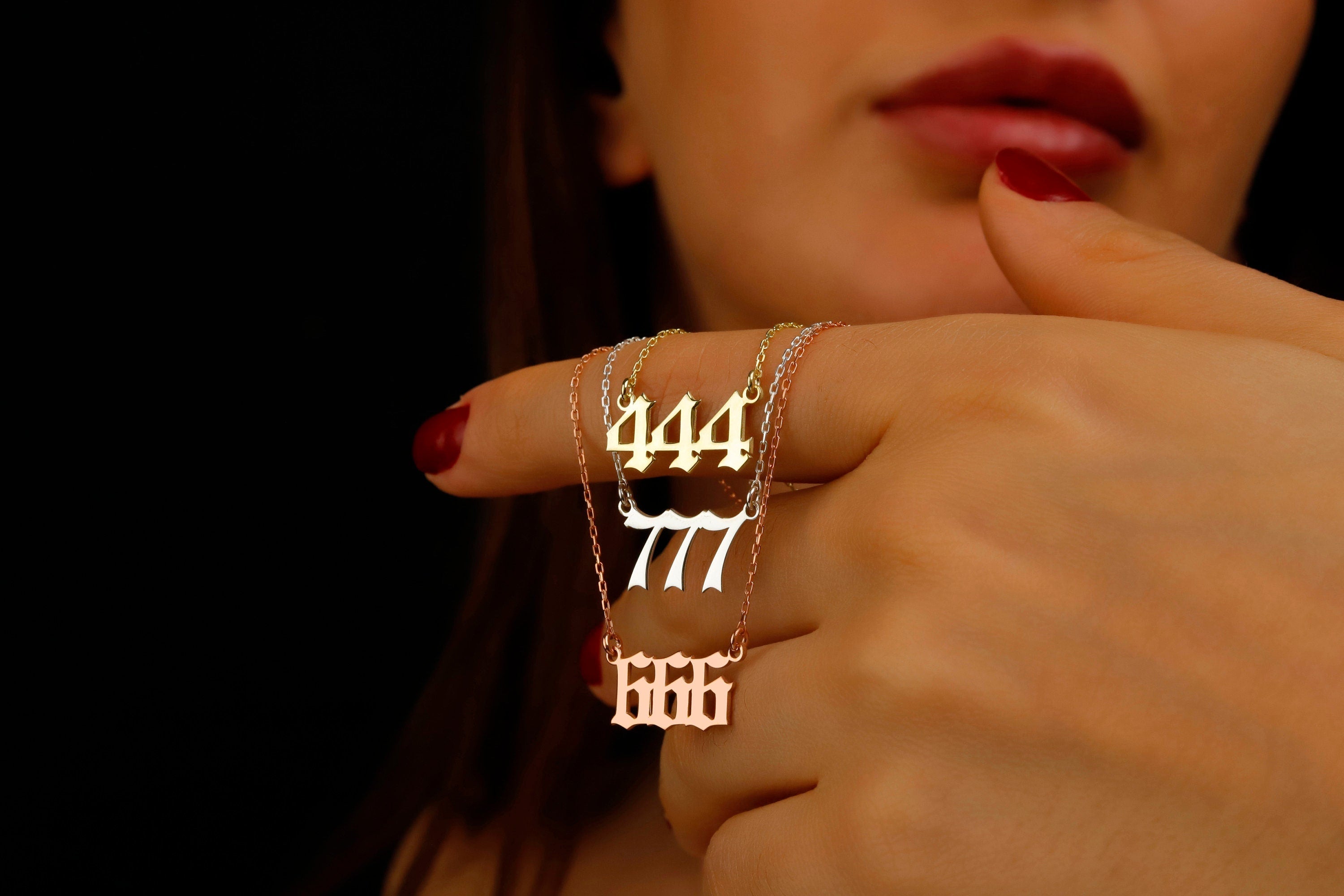 Ethereal Creations Custom Angel Numbers Necklace
