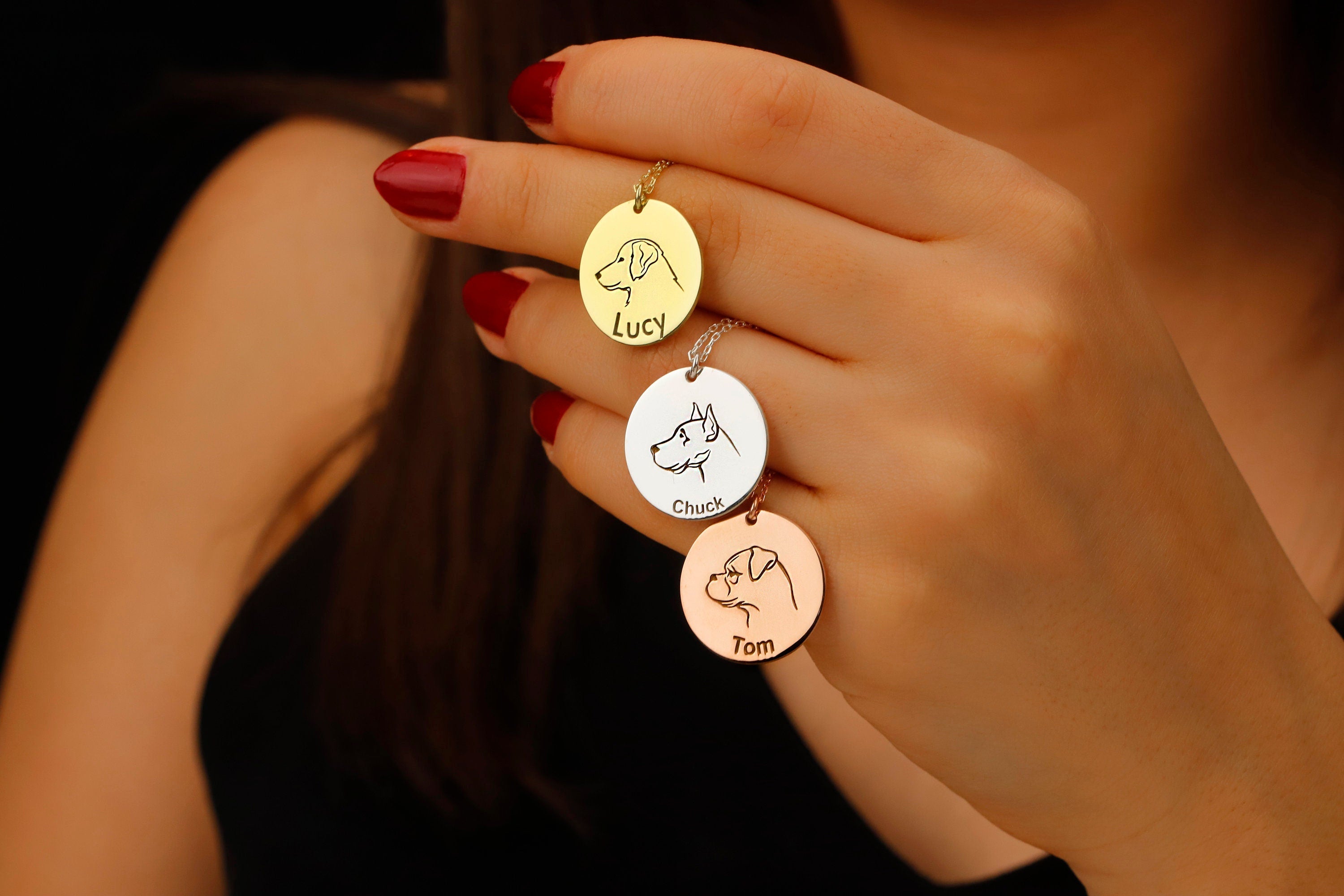 Personalized Pet Paw Print Necklace | Perfect Gift for Dog & Cat Lovers