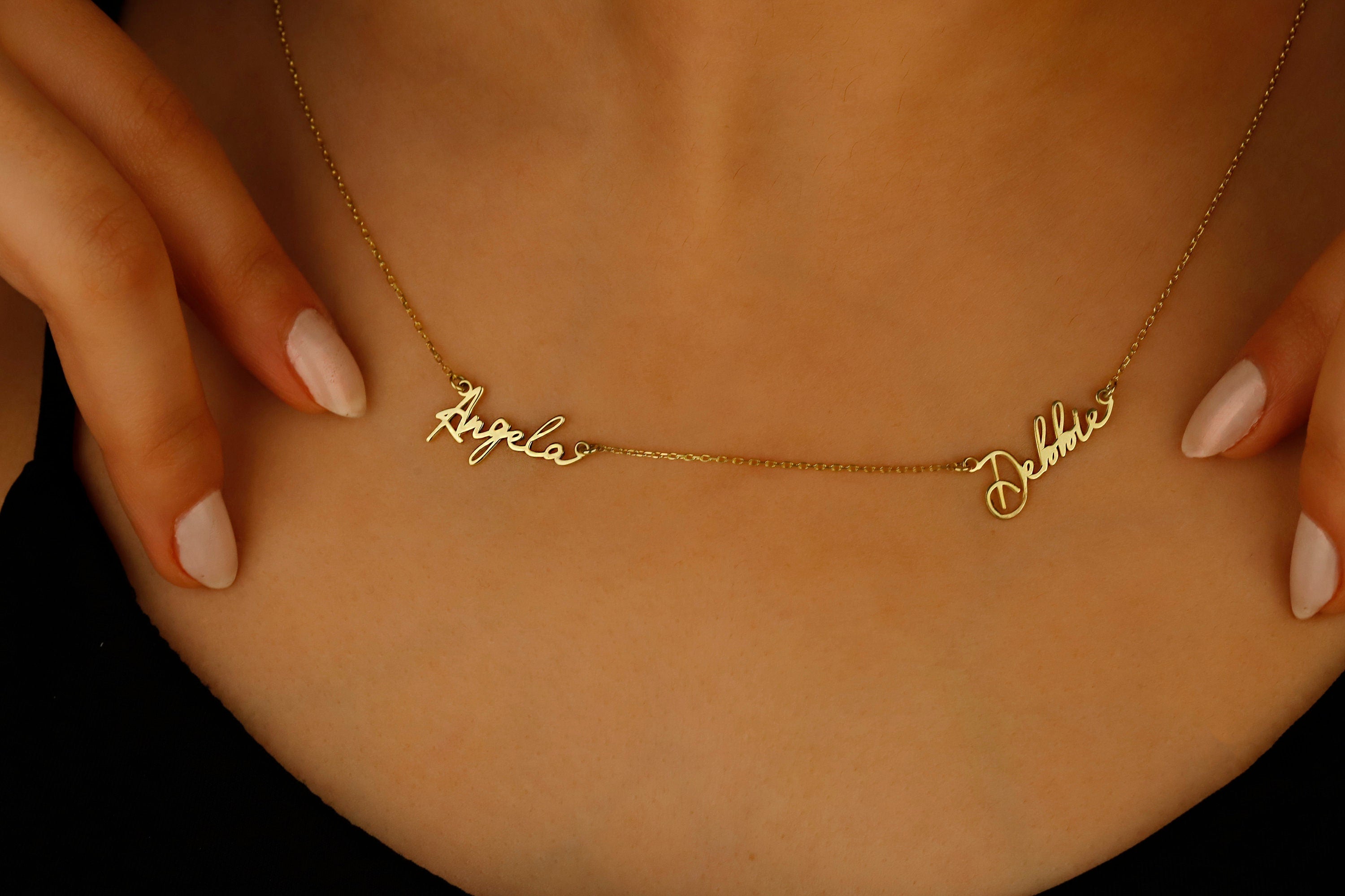 Sparkle & Shine Personalized Multi-Name Necklace - Celebrate Your Connections with Custom Elegance