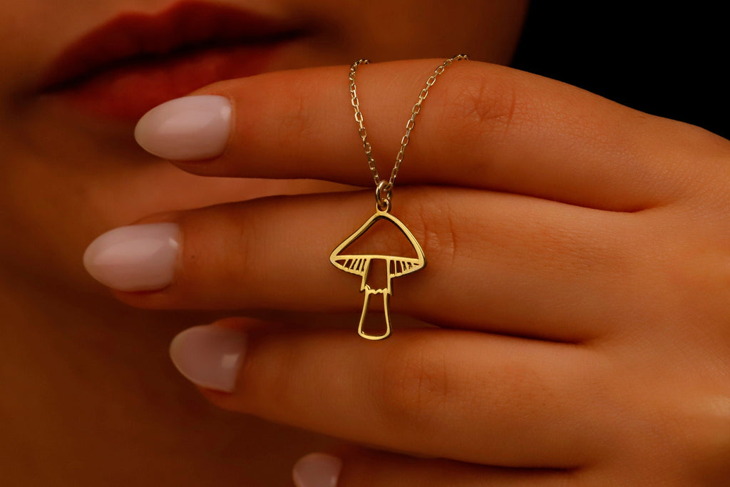 Mushroom Magic Pendant Necklace | Enchanting Design for Nature Lovers