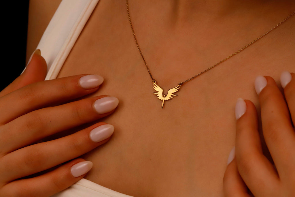 Archangel Michael’s Phoenix Necklace in 925 Sterling Silver