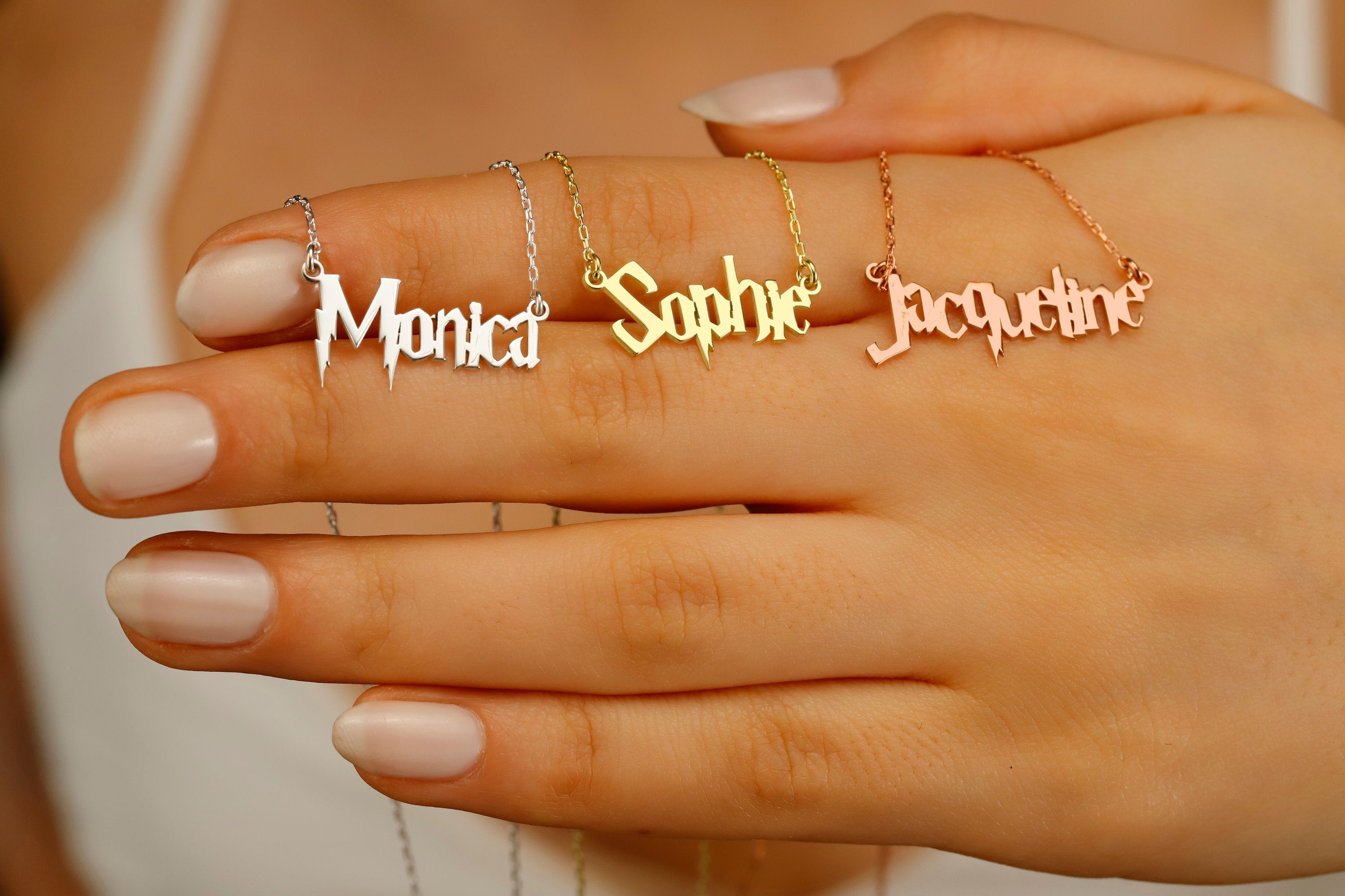 Sparkle & Shine Personalized Kids Name Necklace - A Unique, Customizable Gift for Your Little Star