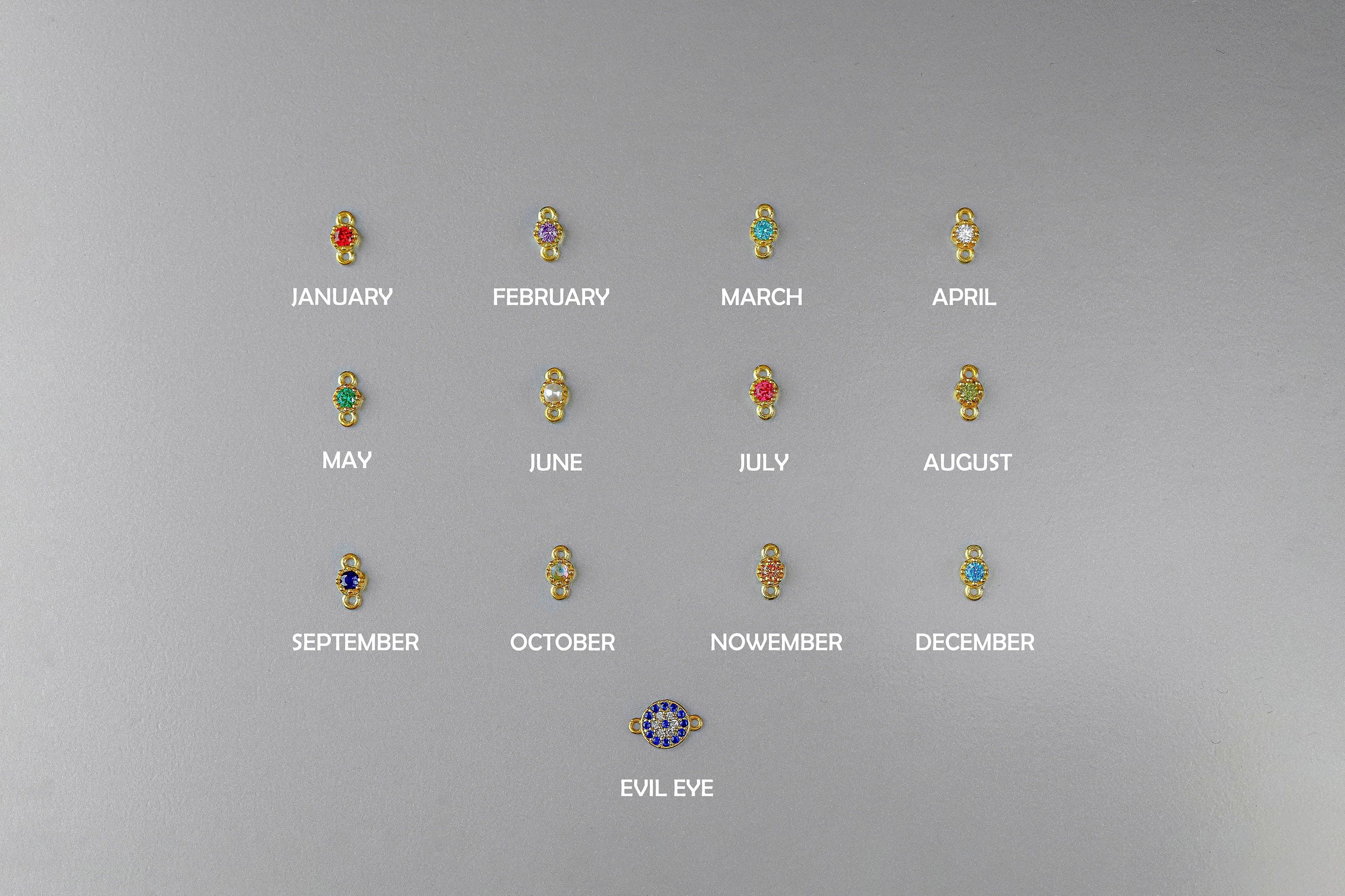 Heartfelt Creations Personalized Initial Bracelet - Sterling Silver Heart with Custom Birthstone for Couples