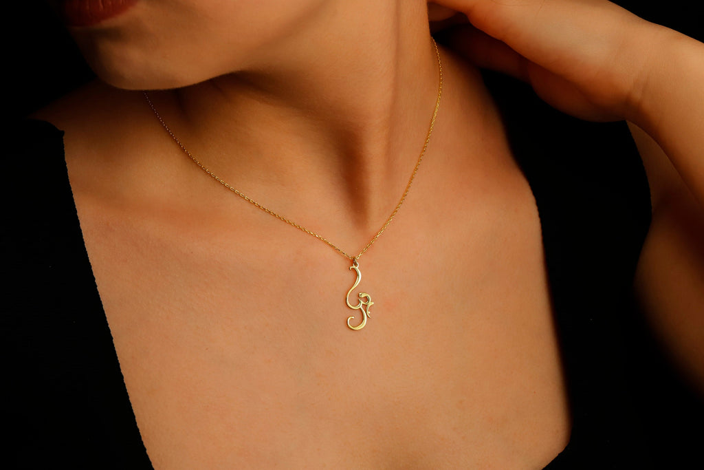 Sterling Silver Yoga Symbol Necklace
