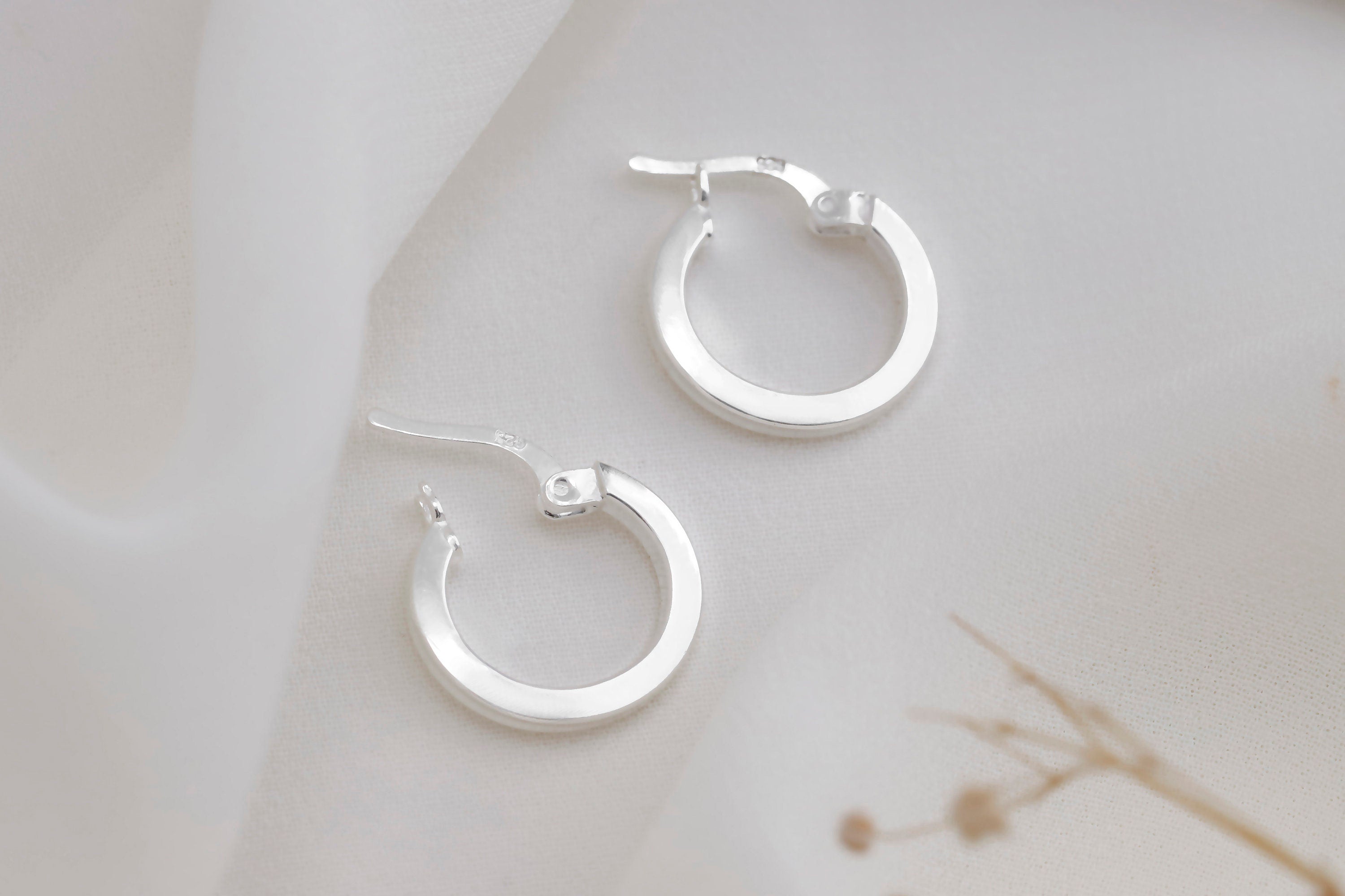 Dazzling Gold Huggie Hoops - Sterling Silver Multi-Hole Design, Perfect Stacked Sleeper Earrings for Effortless Style