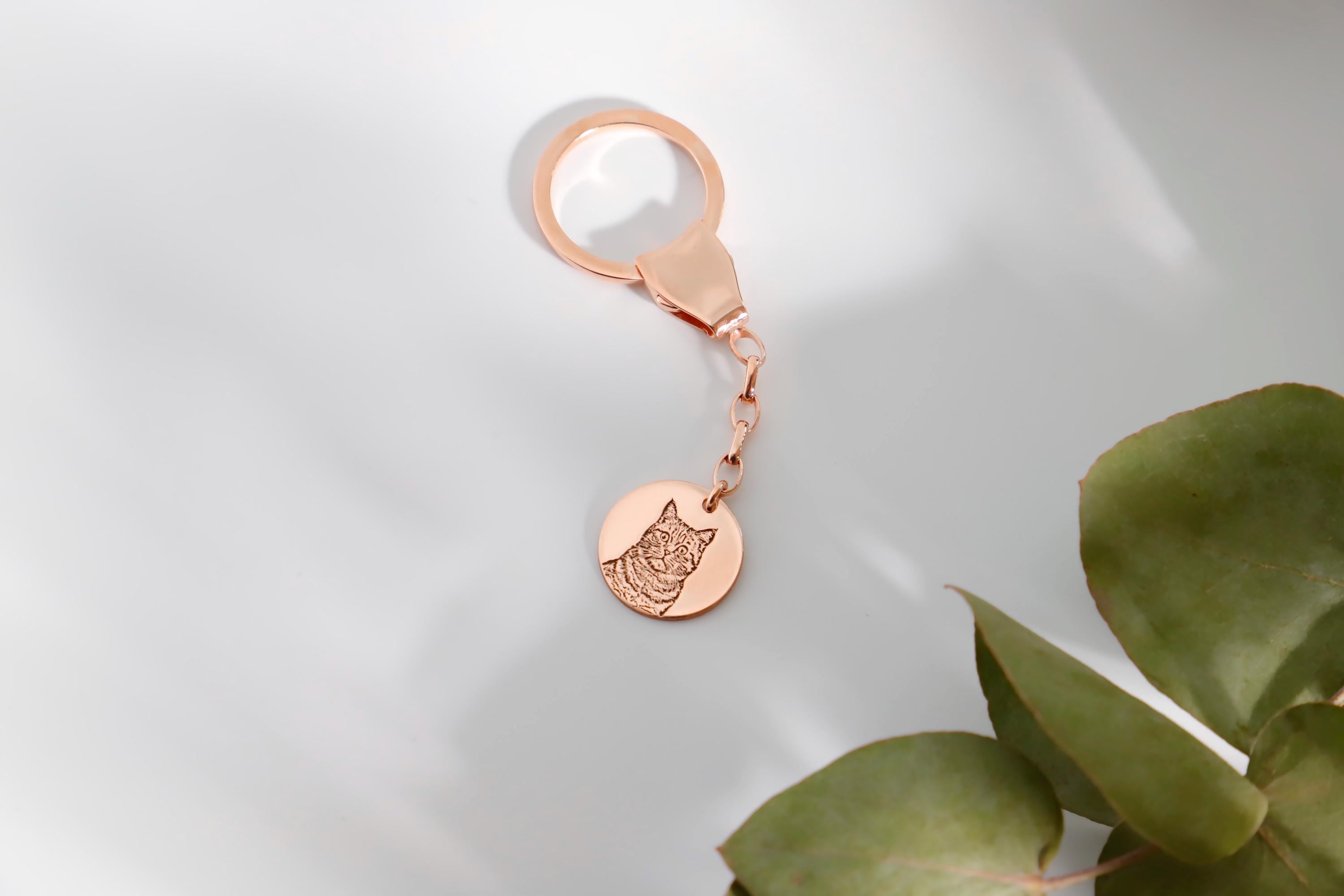 Purrsonalized Cat Keychain - Unique Custom Design for Cat Lovers by SilverGoldandRose