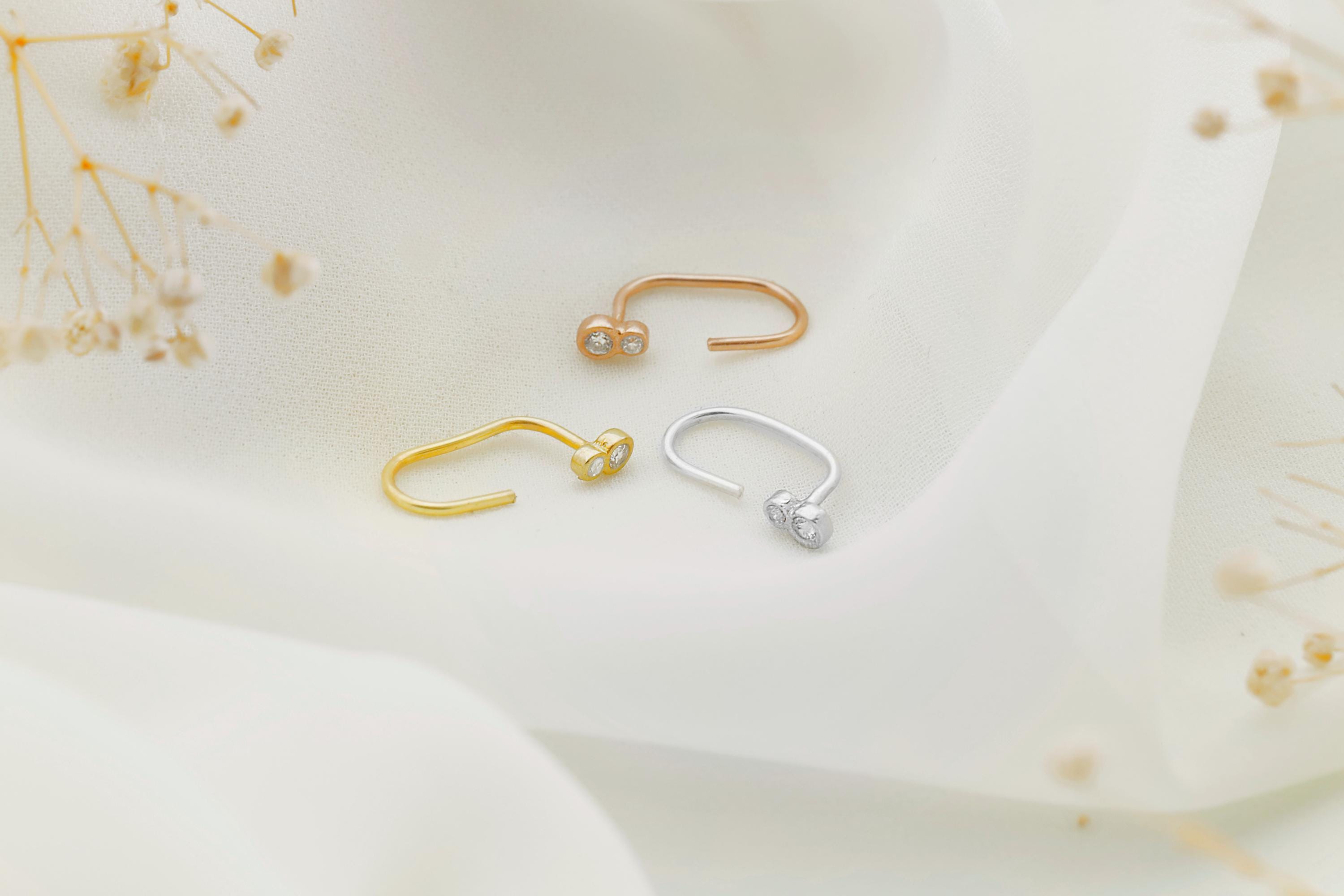 Gold Luxe Tiny Stone Ear Jacket Earrings - Dazzling Elegance for Every Occasion
