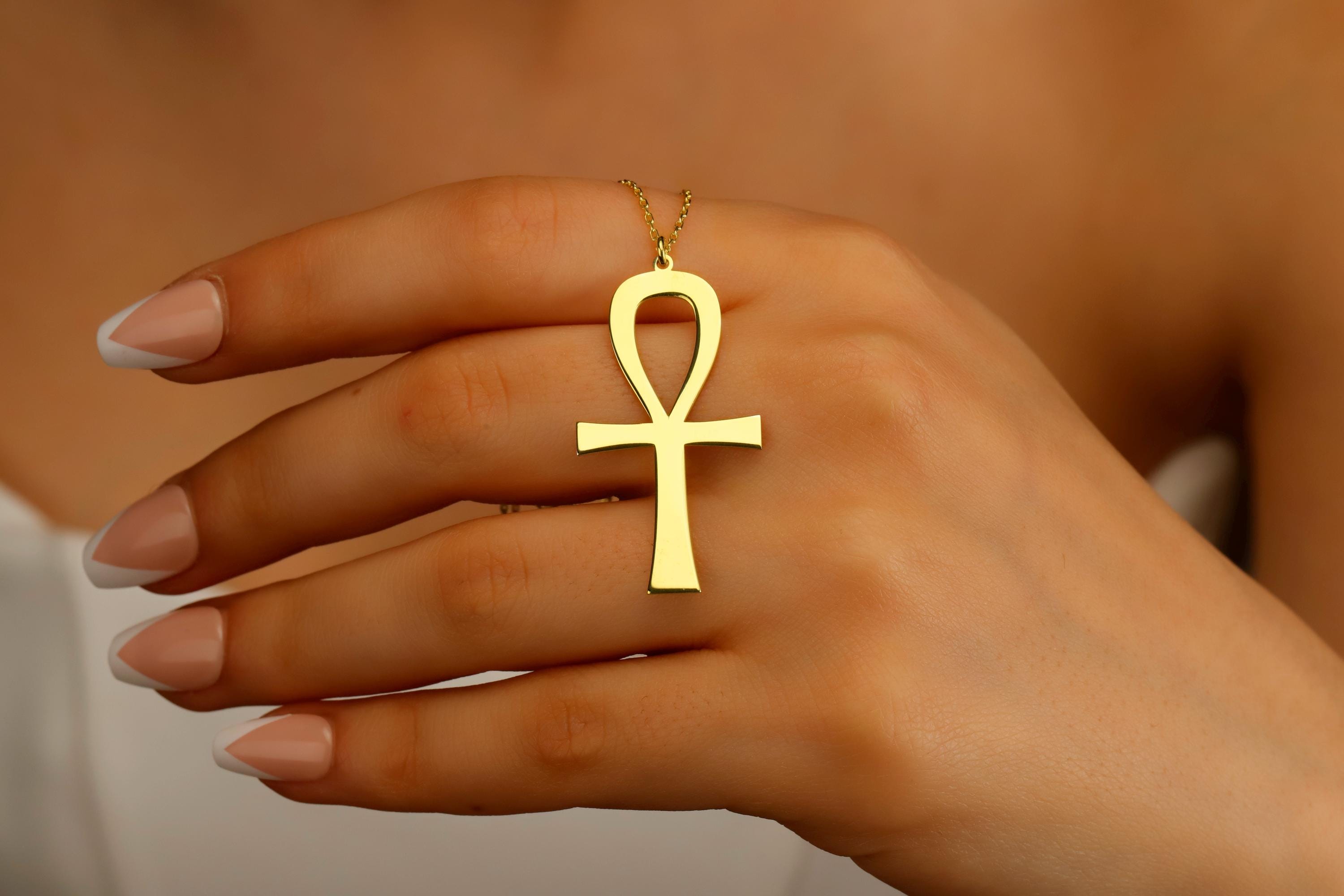 Ankh Necklace - Sterling Silver, Gold & Rose Gold Designs