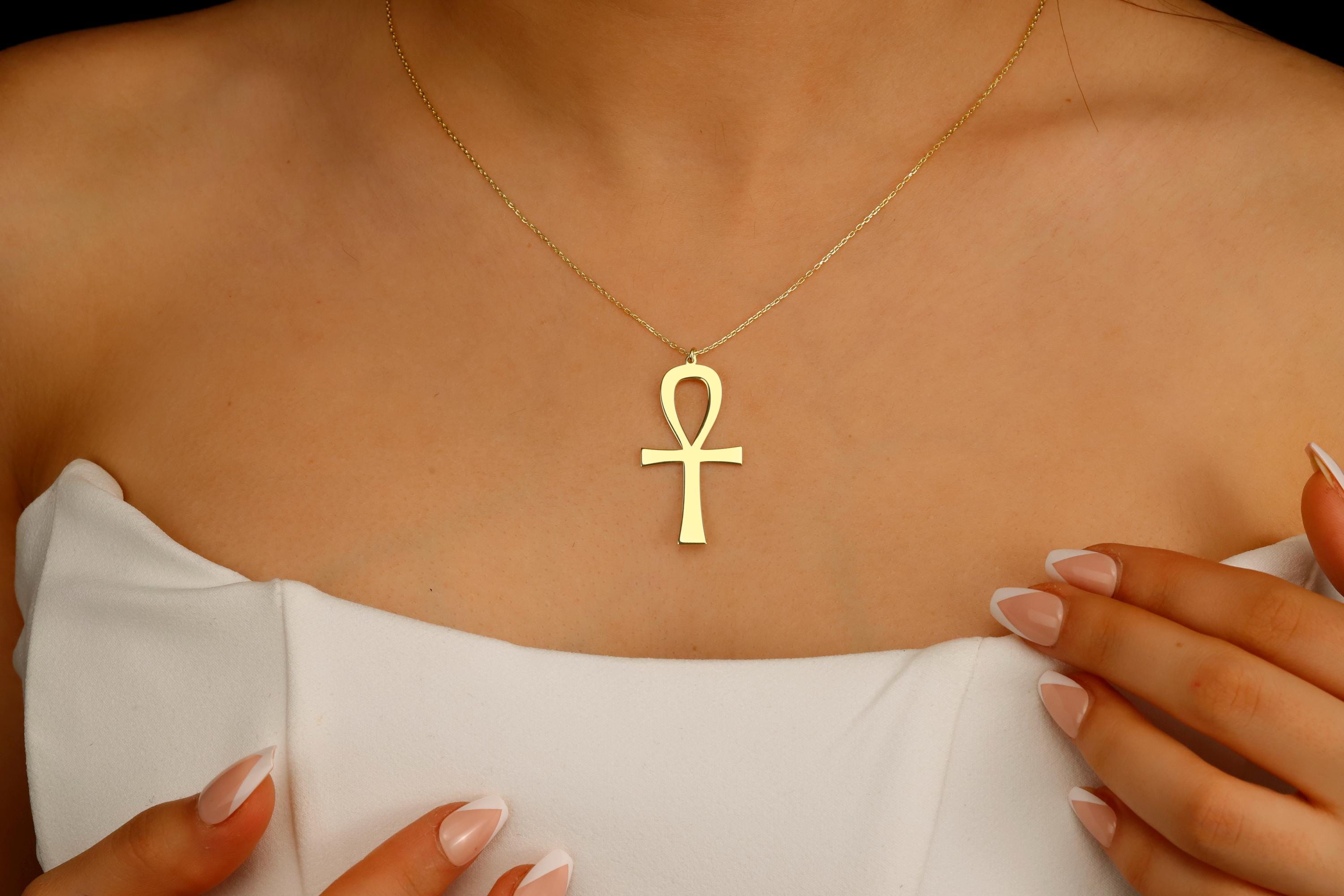 Ankh Necklace - Sterling Silver, Gold & Rose Gold Designs