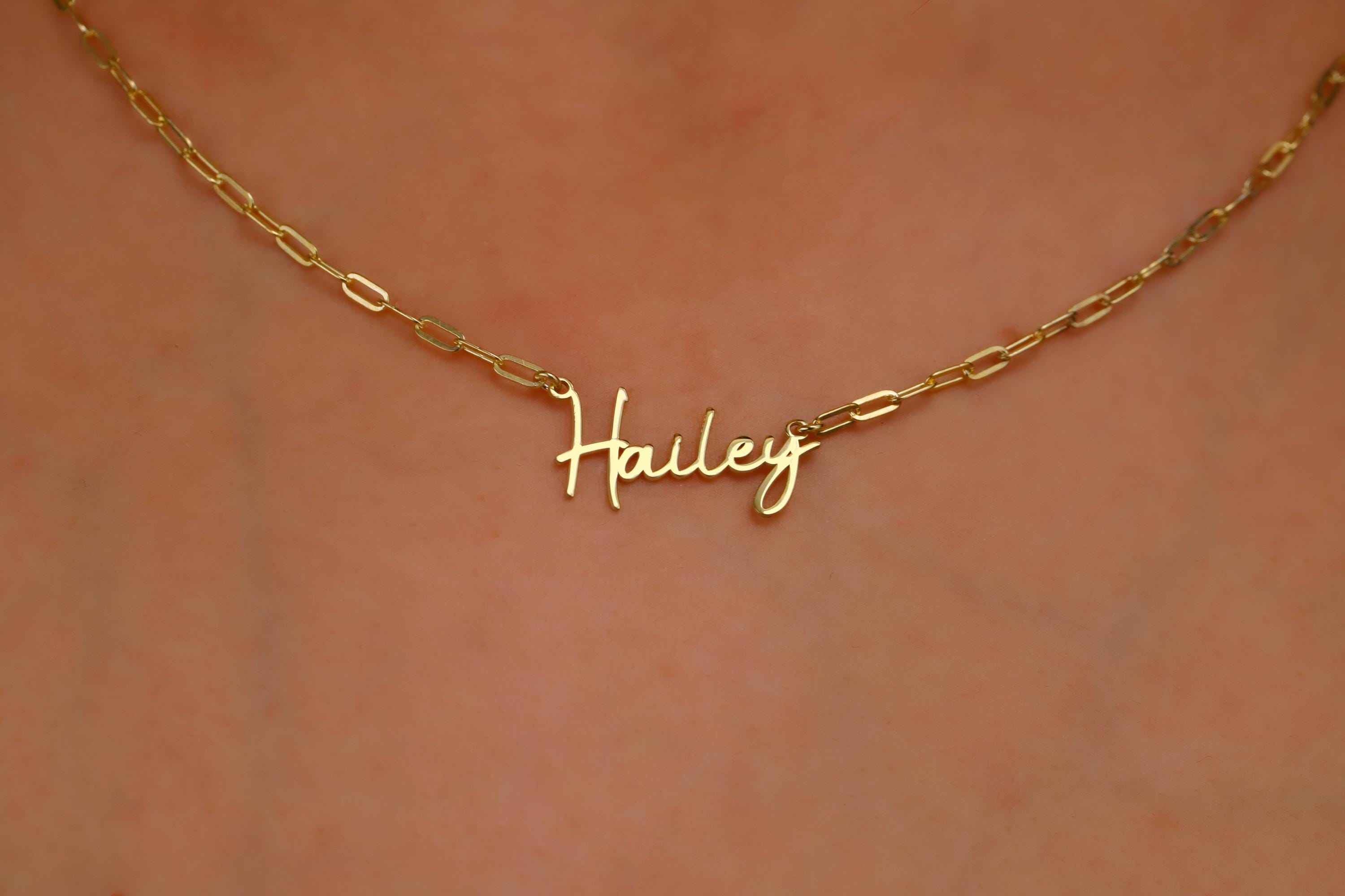 Link Chain Name Necklace - Customizable Elegant Design for a Personalized Touch